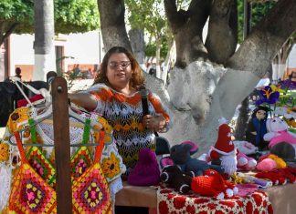 En Jardín Hidalgo, presentan Exposición de Artesanías hechas por mujeres “Resistir con Arte”