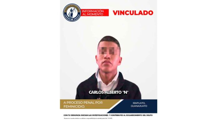 LA FISCALÍA DE GUANAJUATO CAPTURÓ A PRESUNTO FEMINICIDA