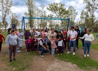 Inauguración del parque la Comunidad Ojo de Agua de Huanumo