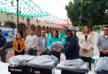 Entregan Uniformes a Elementos de Seguridad Publica, Transito y P.C del municipio