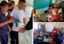 Intercambio de juguetes b3lic0s en la comunidad Zapote de Aguirre en Huanímaro