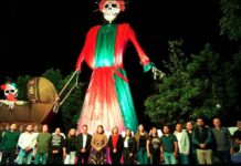 Inauguración de La Catrina Gigante