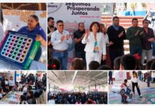 La Alcaldesa de Huanímaro Inaugura la Primer Feria de la Paz en la escuela primaria Melchor Ocampo de Otates