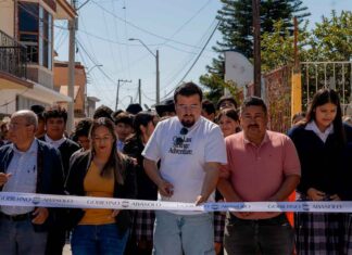 Presidente Job Gallardo inaugura calle totalmente nueva en Labor de Peralta