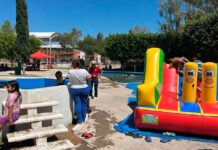 DISFRUTAN MÁS DE 360 NIÑOS DE LA ALBERCA MUNICIPAL DURANTE DÍAS SANTOS; ANUNCIAN APERTURAS MENSUALES