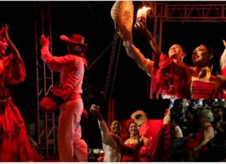 Abasolo vibra en el cierre del Mitote Folklórico Internacional