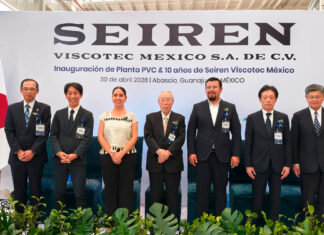 Encabeza Presidente Job Gallardo inauguración de la nueva planta de Seiren Viscotec en su 10° Aniversario