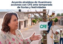 Acuerda alcaldesa de Huanímaro acciones con CFE ante temporada de lluvias y festividades