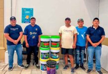 Entrega de pintura beneficia a iglesia de Boquillas
