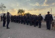 REFUERZAN VIGILANCIA EN LAS FIESTAS DE MAYO CON DESPLIEGUE DE 140 ELEMENTOS DE SEGURIDAD PÚBLICA