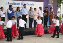 LLEVAN PROGRAMA “PRESIDENTA EN TU ESCUELA” E INAUGURAN MURAL URBANO EN LA PRIMARIA LEONA VICARIO