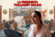 La presidenta Yozajamby Molina se declara abierta a auditorías y descarta temor ante revisiones financieras.