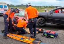 SSG activa Código Naranja en Acámbaro por simulacro de arribo masivo de heridos