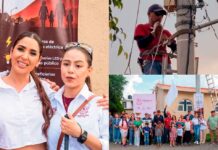 Yozajamby Molina inaugura ampliación de red eléctrica en «La Cinta».