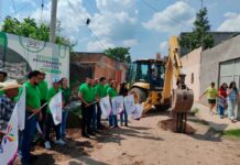 Arranca pavimentación de la calle Francisco I. Madero en Zapote de Aguirre, Huanímaro