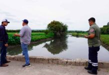 Supervisan autoridades de Cuerámaro puntos de riesgo ante temporada de lluvias