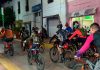 Rodada ciclista recreativa llena de adrenalina